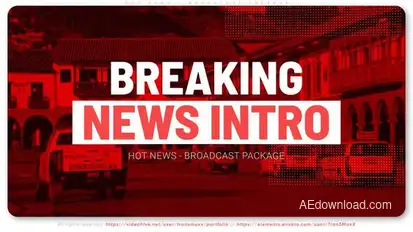 Hot News - Broadcast Package broadcast-packages template preview