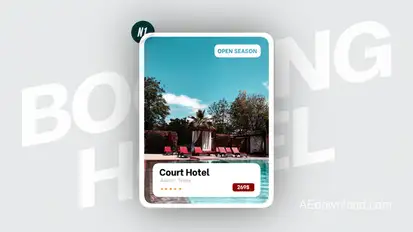 Hotel Booking Elements template preview
