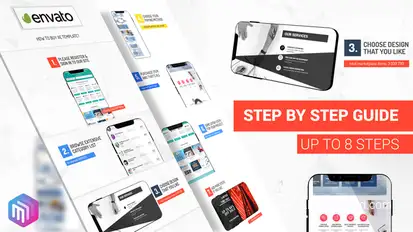 How To Use - Step by Step Guide. Smartphone Version Video Displays template preview