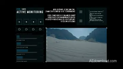 HUD Active Monitoring Infographics template preview