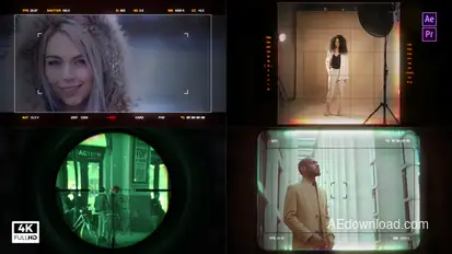 HUD Overlay Camera Viewfinder & Scope Elements template preview