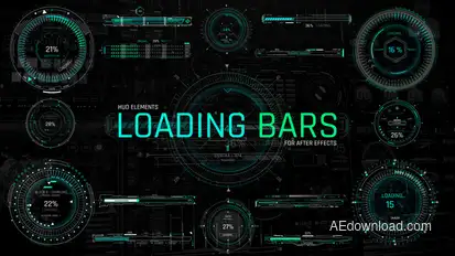 HUD Elements Loading Bars Elements template preview