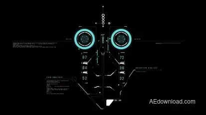 HUD Face Recognition Infographics template preview