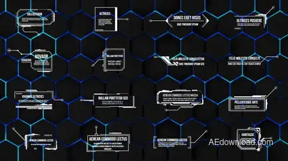 Hud Glass Call Outs Pack Infographics template preview