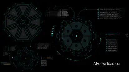 HUD Info Gadgets 2 Infographics template preview