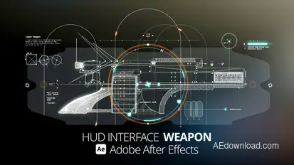 HUD Interface Weapon Ae Infographics template preview
