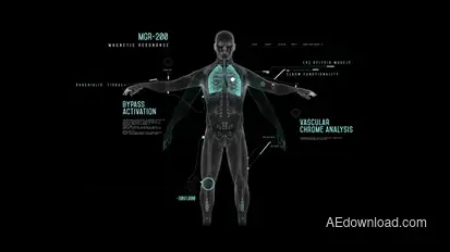 HUD Magnetic Resonance Infographics template preview