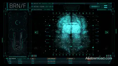 HUD Medical Brain 2 Elements template preview