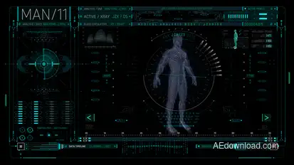 HUD Medical Man Elements template preview