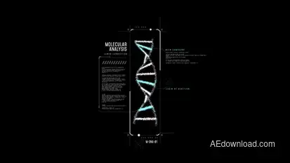 HUD Molecular DNA Infographics template preview