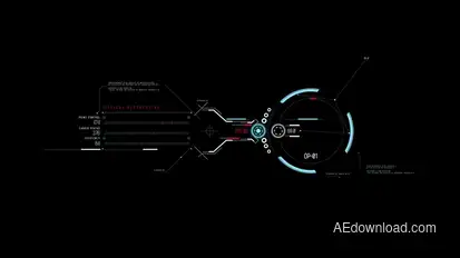 HUD Optical Perspective Infographics template preview