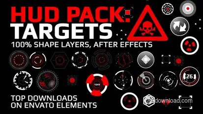 Hud Pack - Targets Infographics template preview