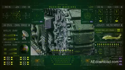 HUD PRO Machine Elements template preview