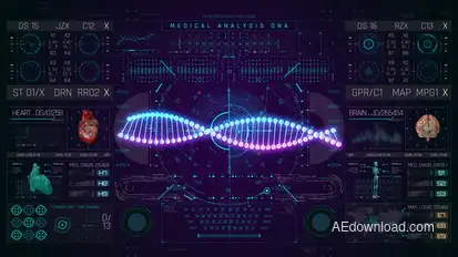 HUD PRO Medical DNA Elements template preview