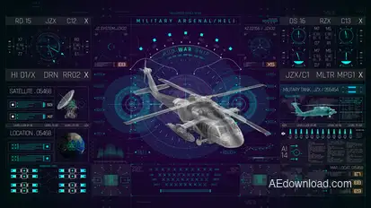 HUD PRO Military Heli Elements template preview