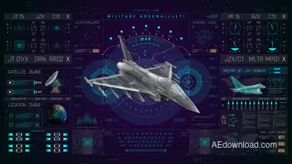 HUD PRO Military Jet Elements template preview