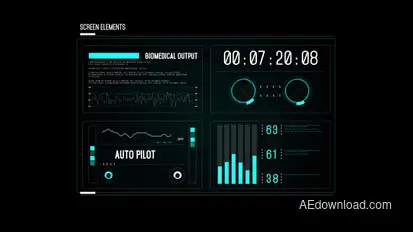 HUD Screen Bio Output Infographics template preview