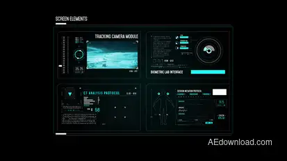 HUD Screen Camera Module Infographics template preview