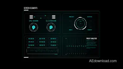 HUD Screen Climate Scan Infographics template preview
