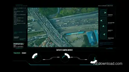 HUD Screen Interface Infographics template preview