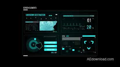 HUD Screen Map Control Infographics template preview