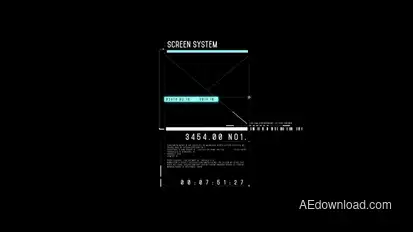 HUD Screen System 2 Infographics template preview