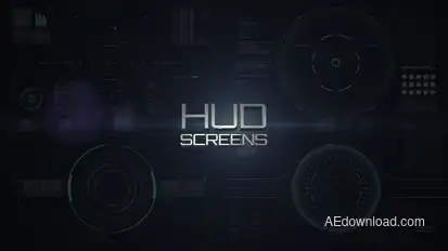 HUD Screens Elements template preview