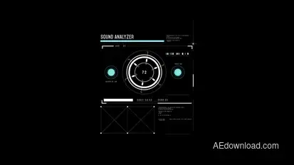 HUD Sound Analyzer 1 Infographics template preview
