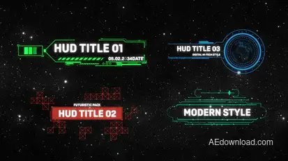 HUD Titles Titles template preview