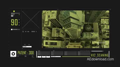 HUD Typography Interface Infographics template preview