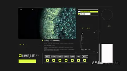 HUD Typography Medical Analysis Infographics template preview