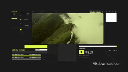 HUD Typography Monitoring Infographics template preview