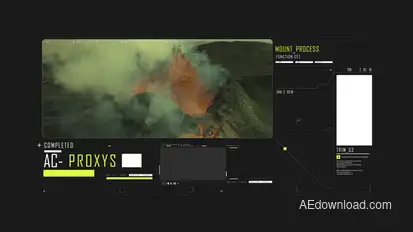 HUD Typography Screen Infographics template preview