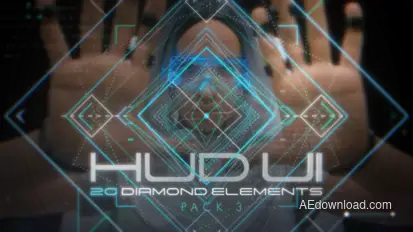 Hud UI Diamond Elements - Pack 3 Elements template preview