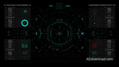 HUD UI Game Interface 02 Elements template preview