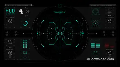 HUD UI Game Interface 03 Elements template preview