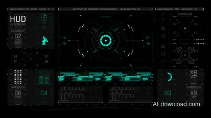 HUD UI Game Interface 06 Elements template preview