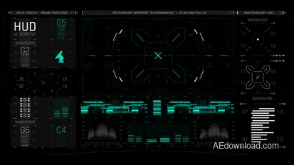 HUD UI Game Warrior Screen 01 Elements template preview