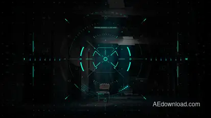 HUD UI Game Warrior Target Screen 1 Elements template preview