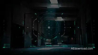 HUD UI Game Warrior Target Screen 4 Elements template preview