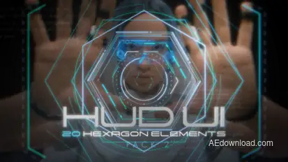 Hud UI Hexagon Elements - Pack 2 Elements template preview