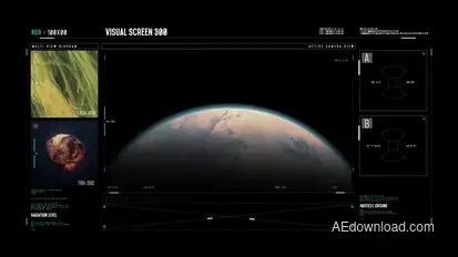 HUD Visual Screen Infographics template preview