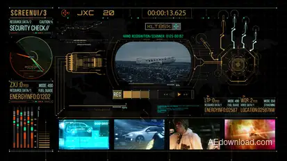 HUD700 Screen Info 3 Elements template preview