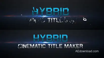 Hybrid - Cinematic Title Maker Titles template preview