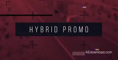 Hybrid Promo Video Displays template preview