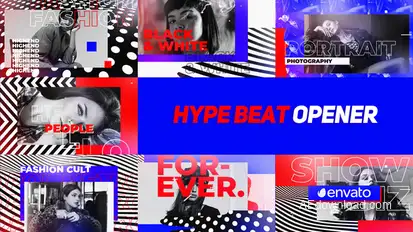Hype Beat Opener broadcast-packages template preview