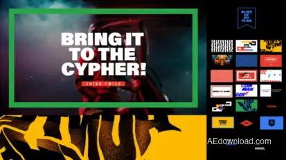 Hyper Titles - Kinetic Intro Titles template preview