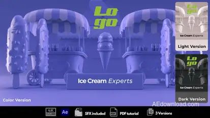 Ice Cream Experts Logo Stings template preview