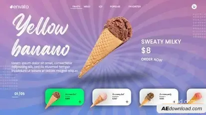 Videohive Ice Cream Promo 45924831 Product Promo template preview