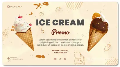Ice Cream Promo Product Promo template preview